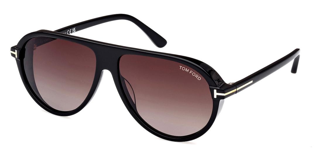 Tom Ford MARCUS (FT1023-01B) 60 | Unisex Siyah Güneş Gözlüğü